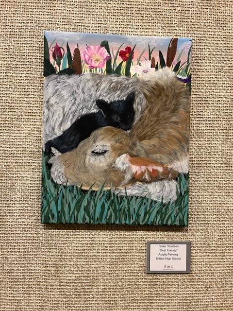 Some Brillion High School Art Students are participating in the Eastern Wisconsin Conference Art Show this week at the Rahr West Art Museum. The exhibit will be open April 23 - 30th, 2023.