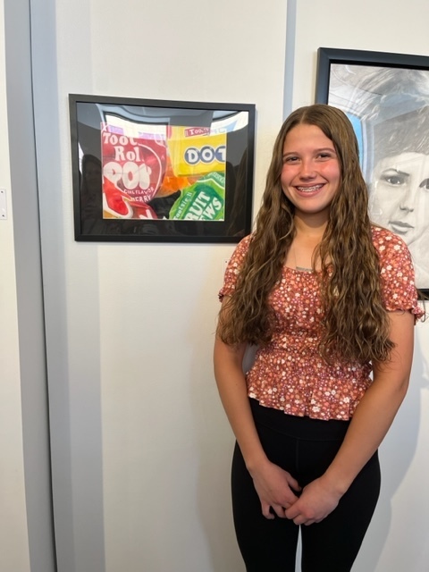 Art student Malia Piepenburg participated in the Wisconsin 8th Congressional Art Show. Her colored pencil drawing will be displayed at the Trout Museum in Appleton until May 14th. 